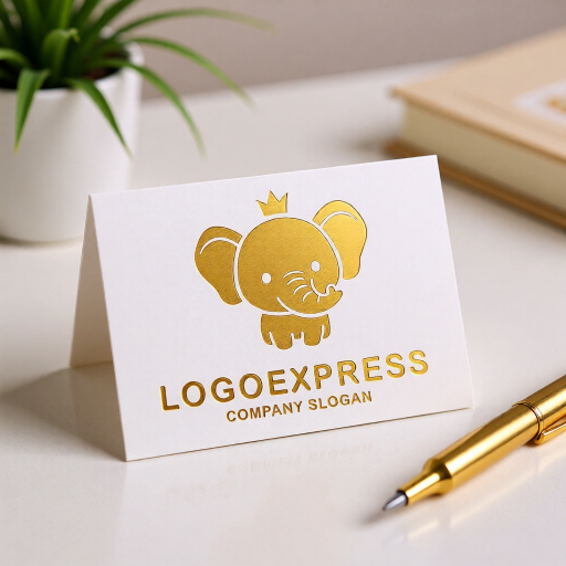 画像16: 王冠をかぶった可愛いゾウのロゴ (16)