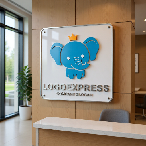 画像13: 王冠をかぶった可愛いゾウのロゴ (13)