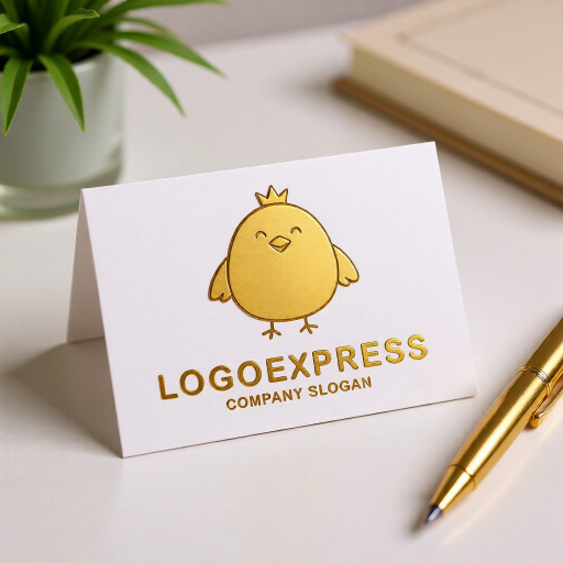 画像16: 王冠をかぶった可愛いひよこのロゴ (16)