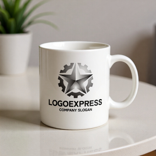 画像16: 星と歯車が融合した高精度技術ロゴ (16)