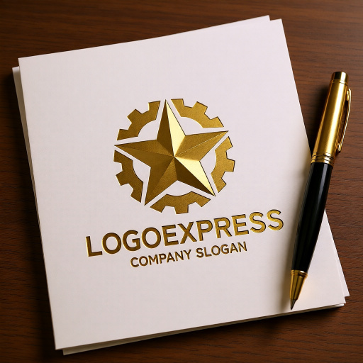 画像6: 星と歯車が融合した高精度技術ロゴ (6)