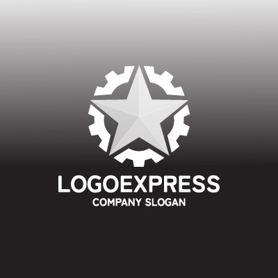 画像4: 星と歯車が融合した高精度技術ロゴ (4)